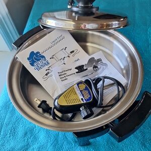 Royal Prestige Stainless Steel Electric Skillet